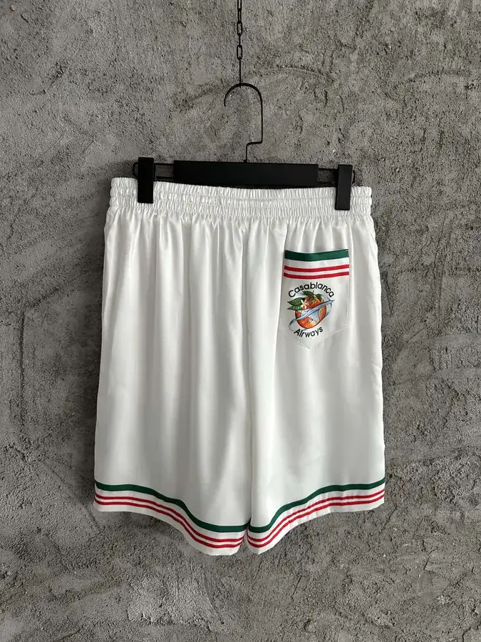 CASABLANCA 2023SS Tomato Print Silk Shorts