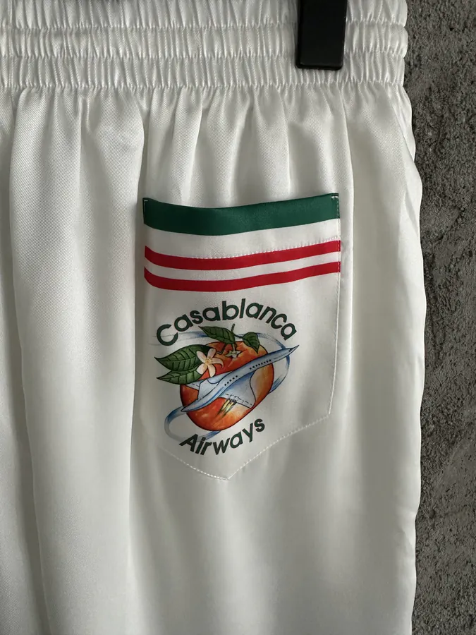 CASABLANCA 2023SS Tomato Print Silk Shorts