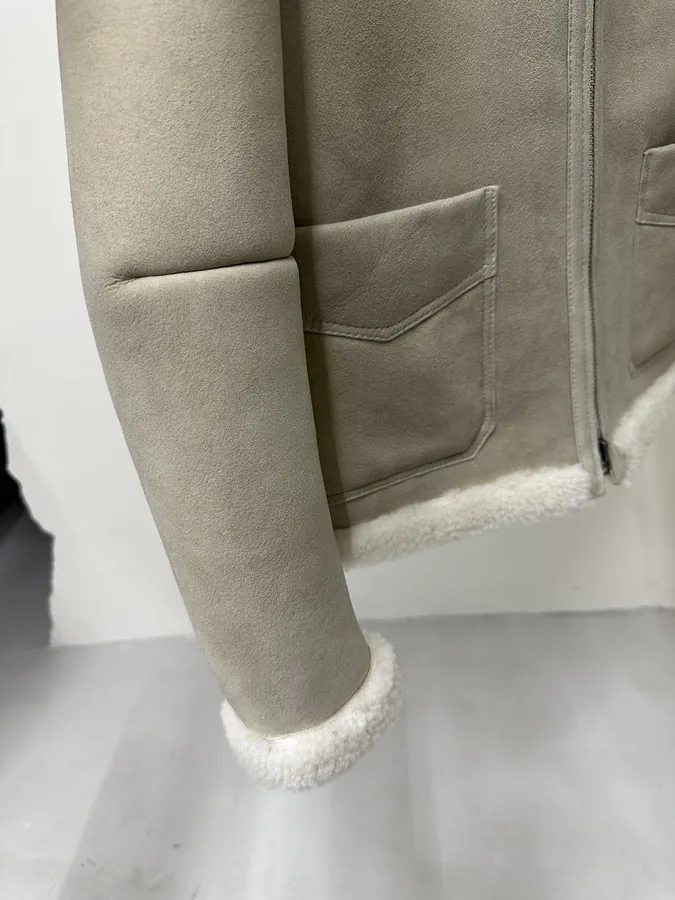 Tom Ford Classic Four Pocket Fur Trimmed Jacket