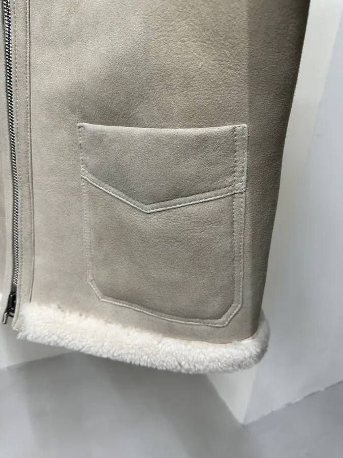 Tom Ford Classic Four Pocket Fur Trimmed Jacket