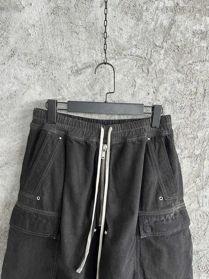 Rick Owens DEKSHDW 2023SS Washed Shorts with Corn Dog Zipper