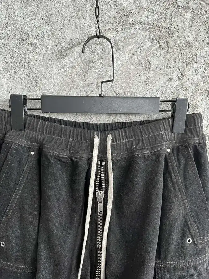 Rick Owens DEKSHDW 2023SS Washed Shorts with Corn Dog Zipper