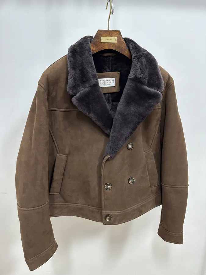 BC Old Money Double Breasted Fur Trimmed Jacket