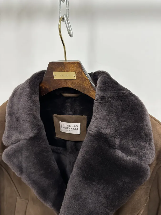 BC Old Money Double Breasted Fur Trimmed Jacket