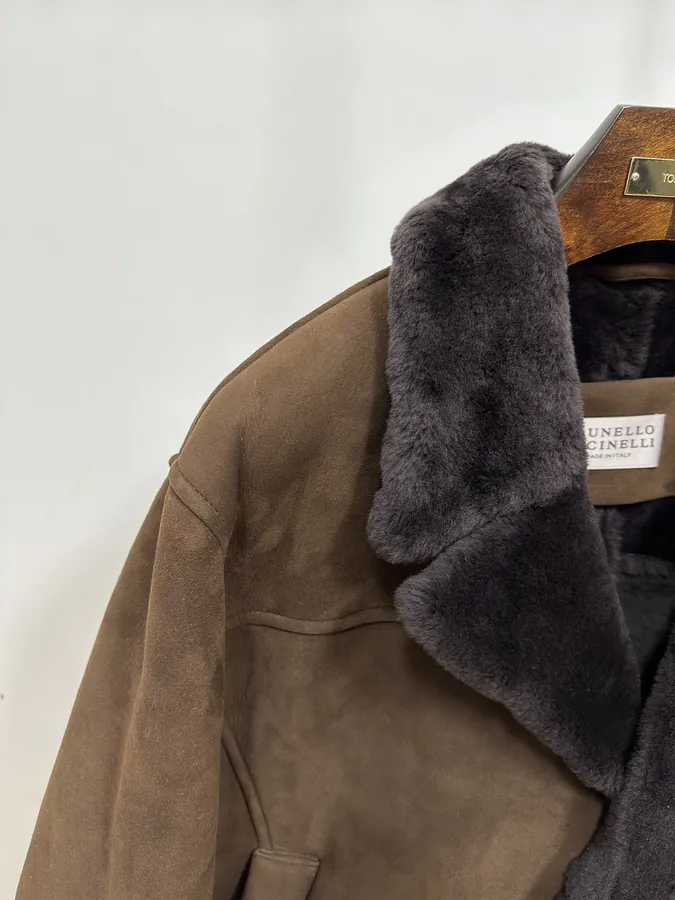 BC Old Money Double Breasted Fur Trimmed Jacket