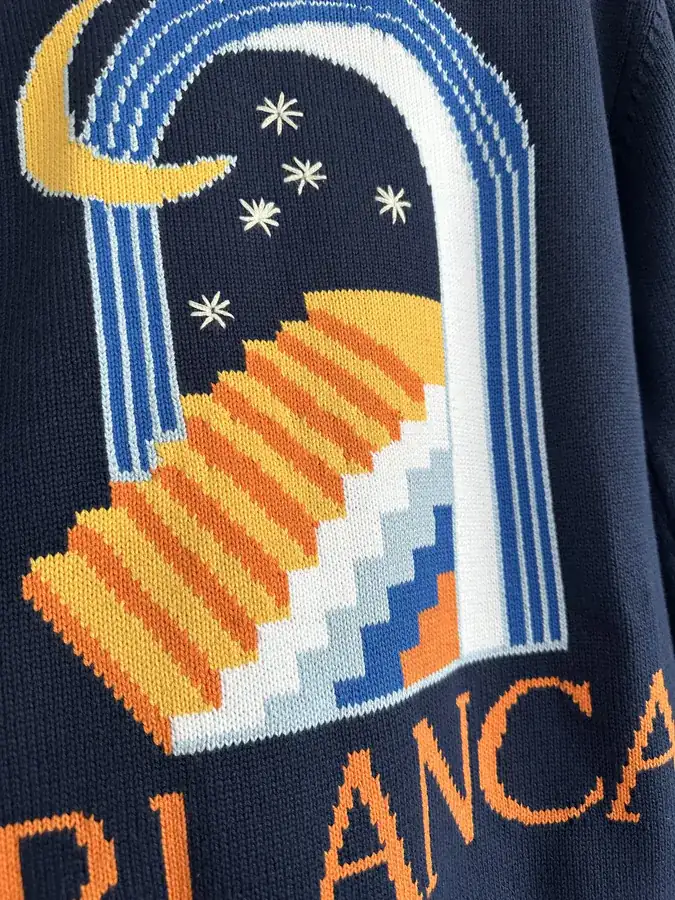 Casablanca 2023SS Autumn Winter Zipper Sweater Jacket