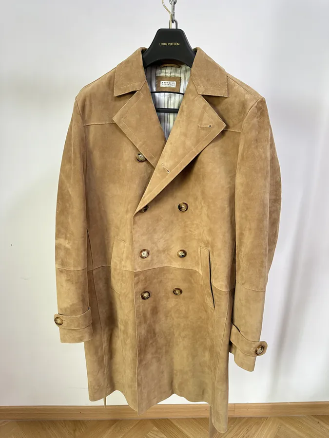 Brunello Cucinelli 24ss English Gentleman Style Suede Leather