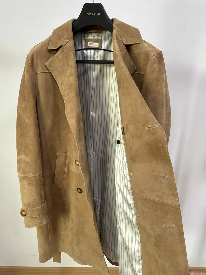 Brunello Cucinelli 24ss English Gentleman Style Suede Leather