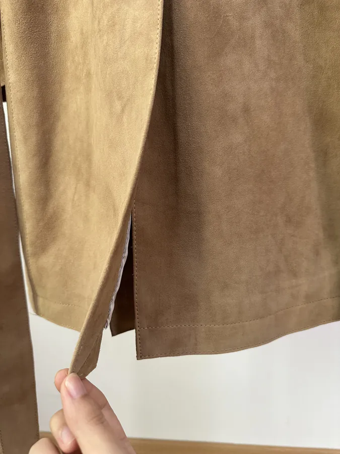 Brunello Cucinelli 24ss English Gentleman Style Suede Leather