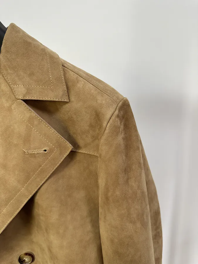 Brunello Cucinelli 24ss English Gentleman Style Suede Leather