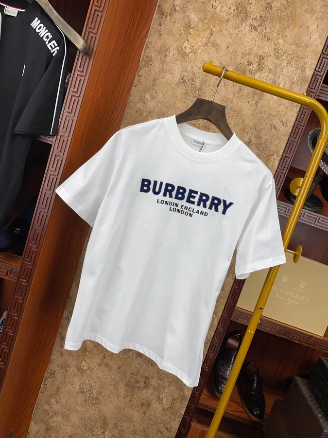 Burberr 2024 Vintage Patchwork Short Sleeve