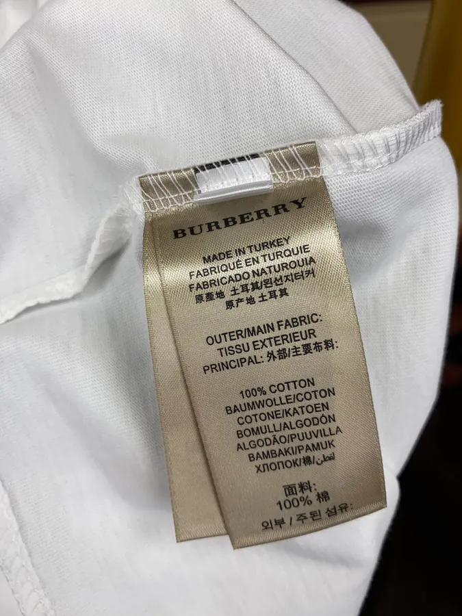 Burberr 2024 Vintage Patchwork Short Sleeve