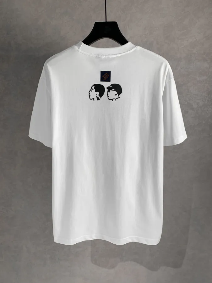 Nigo Collaboration Round Neck Short Sleeve T shirt with OS Drop Shoulder Fit