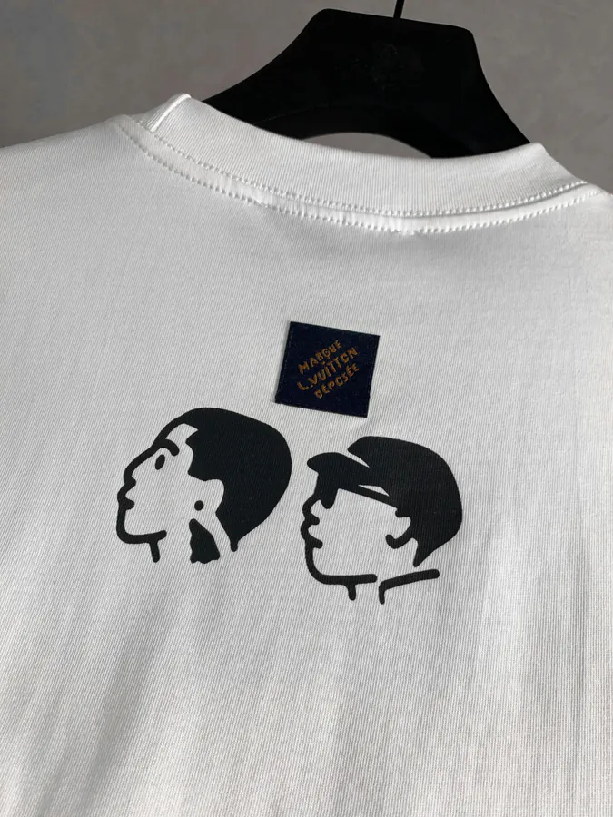 Nigo Collaboration Round Neck T Shirt with OS Drop Shoulder Fit