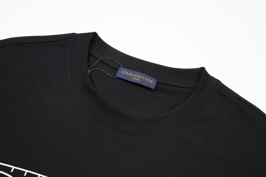 1V Lemaire x NBA Collaborative Logo Print Classic Round Neck T Shirt