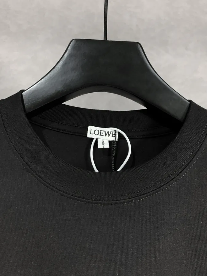 LOEW ROYCE New Collection Hand Painted Pattern Round Neck Short Sleeve T Shirt