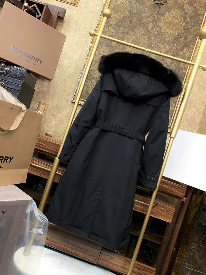 Burberry Long Women's Winter Down Jacket with Original Packaging