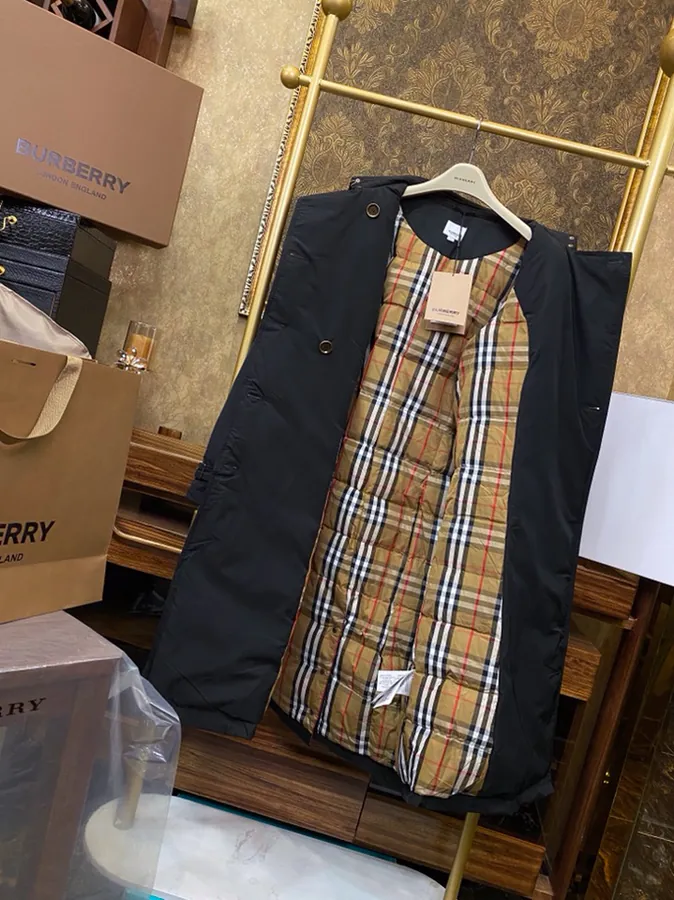Burberry Long Women's Winter Down Jacket with Original Packaging