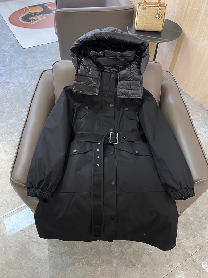 Burberry Oversized Hooded Jacket with Detachable Design