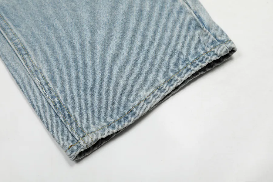 Amexnocap Colored Lightning Embossed Denim Jeans