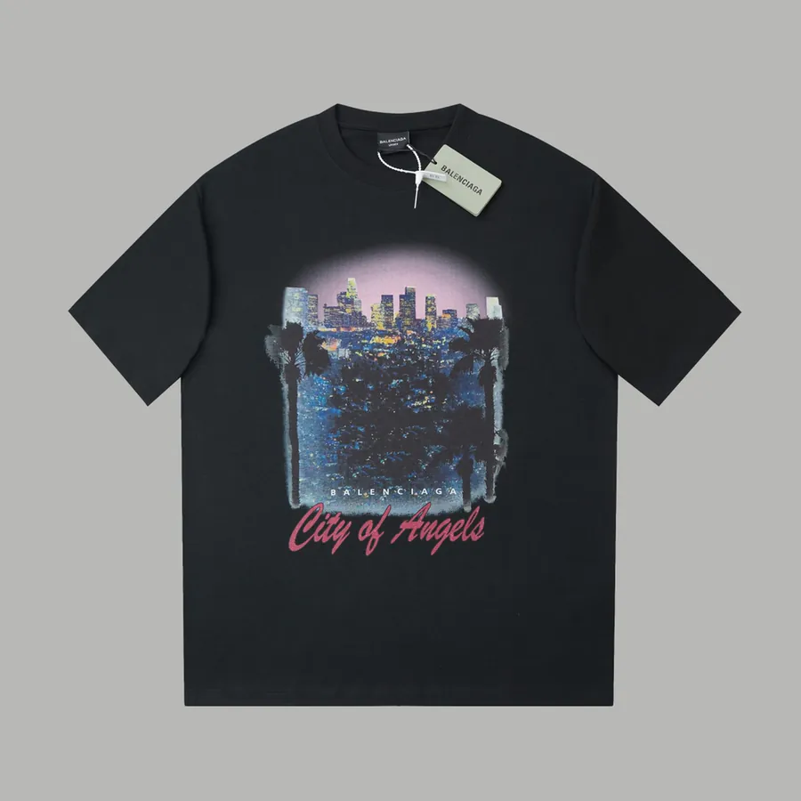 BALELE Parisian 25SS Spring Letter Logo Print Short Sleeve