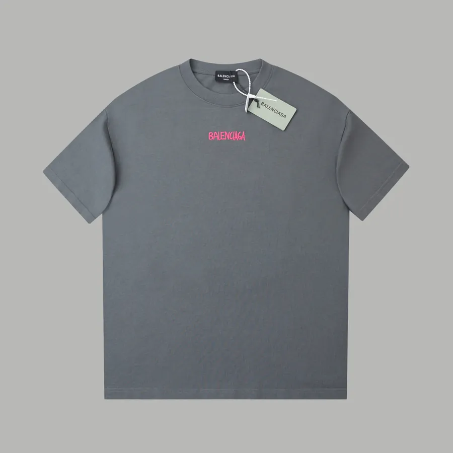 BALELE Parisian 25SS Early Spring New Collection Letter Logo Contrast Embroidery Short Sleeve