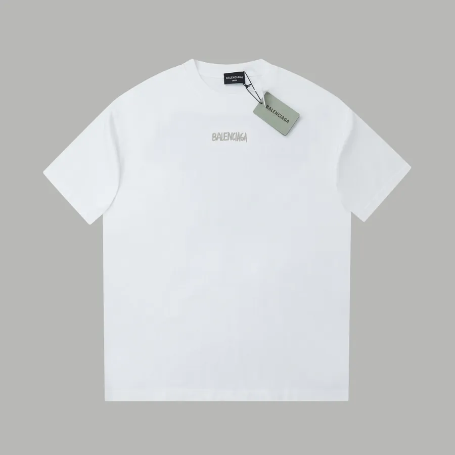 BALELE Parisian 25SS Spring Letter Logo Contrast Embroidery Short Sleeve