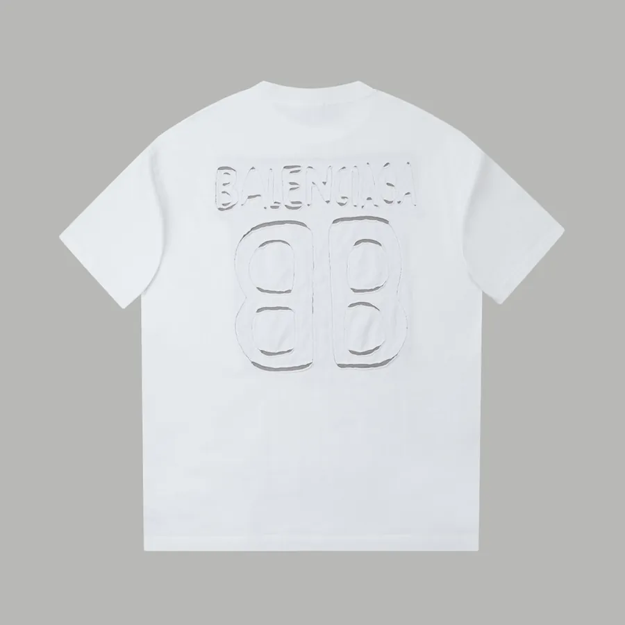 BALELE Parisian 25SS Spring Letter Logo Contrast Embroidery Short Sleeve