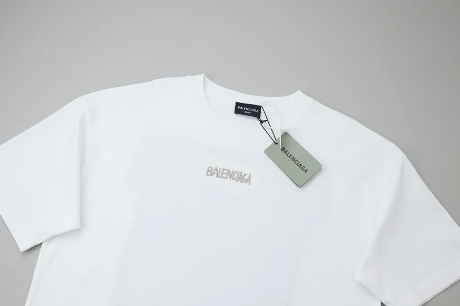 BALELE Parisian 25SS Spring Letter Logo Contrast Embroidery Short Sleeve