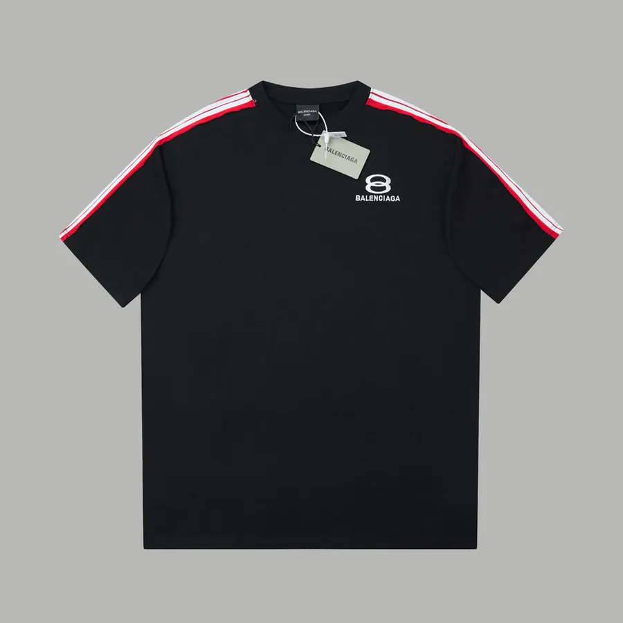 BALELE Paris 25SS Spring Letter Logo Embroidered Webbing Detail Short Sleeve