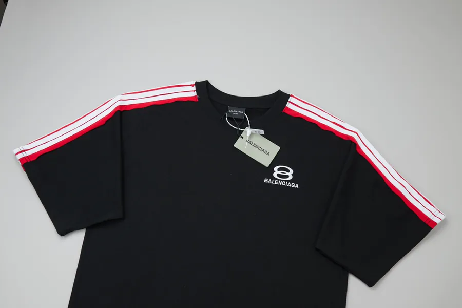BALELE Paris 25SS Spring Letter Logo Embroidered Webbing Detail Short Sleeve