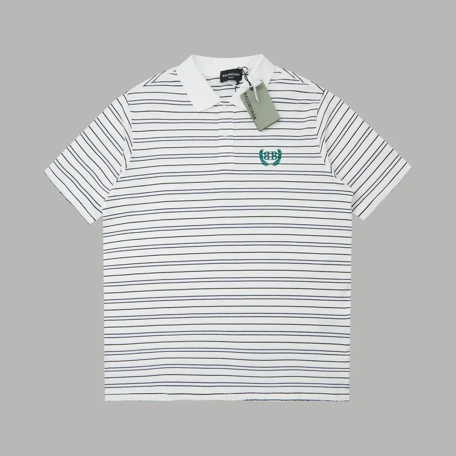 BALELE Paris 25SS Spring Letter Logo Embroidered Crewneck Short Sleeve
