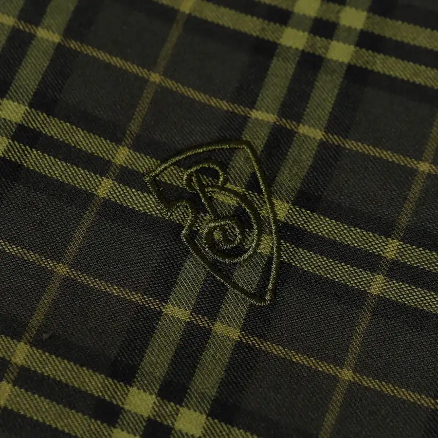 Burberry New Embroidered Tartan Cotton Shirt