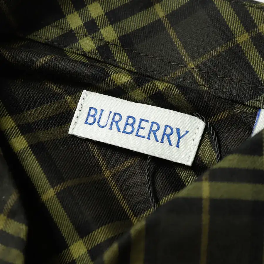 Burberry New Embroidered Tartan Cotton Shirt