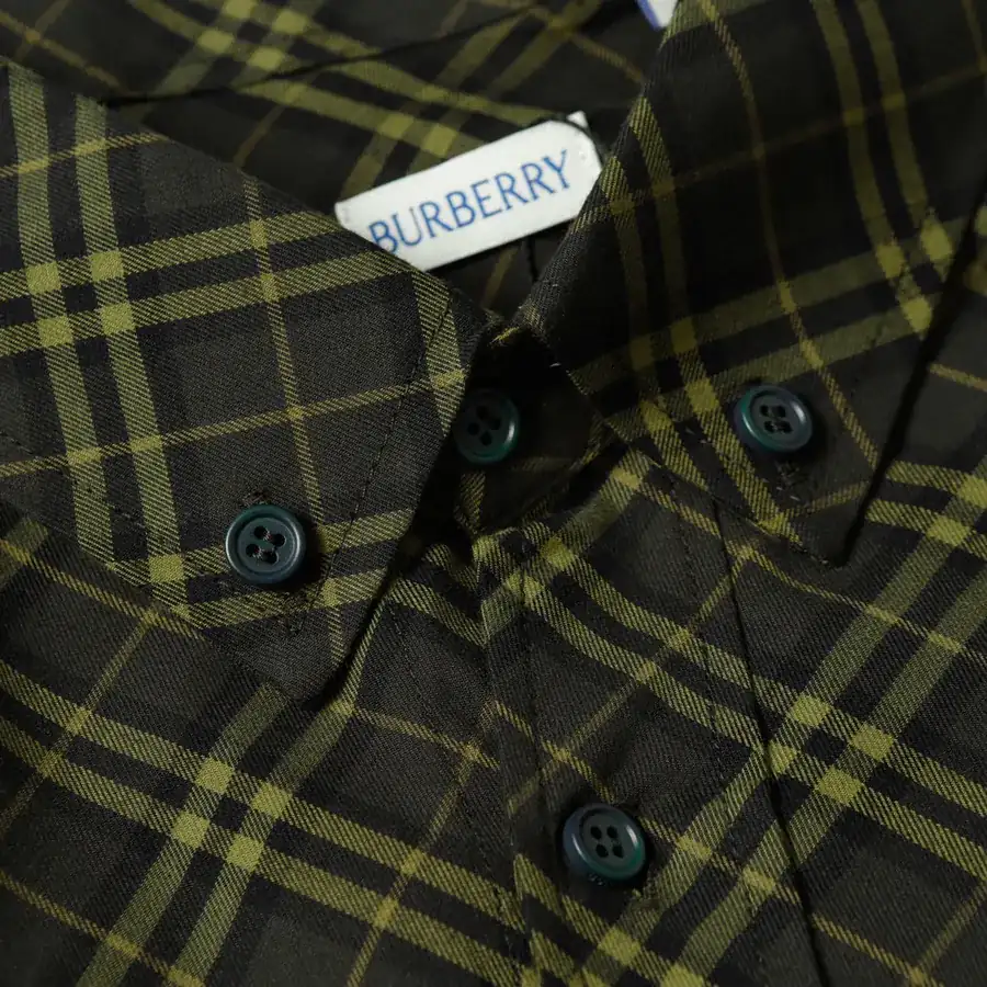 Burberry New Embroidered Tartan Cotton Shirt