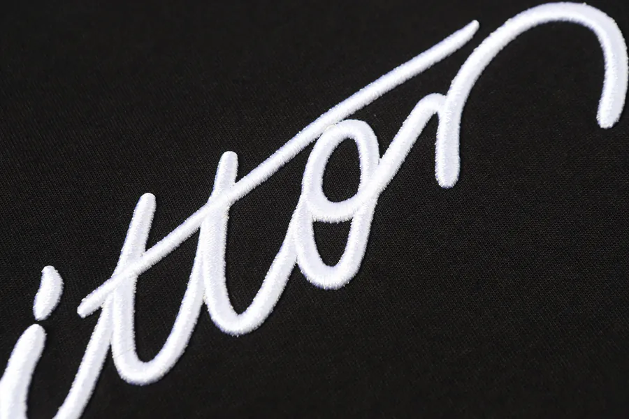 A.P.C. 25SS Spring Summer Artistic Letter Script Logo Embroidery T Shirt