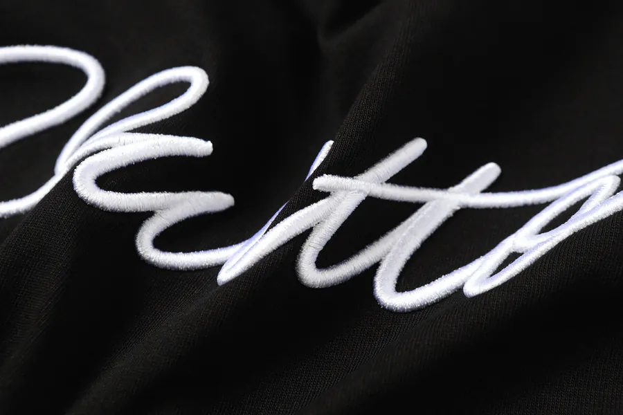 A.P.C. 25SS Spring Summer Artistic Letter Script Logo Embroidery T Shirt