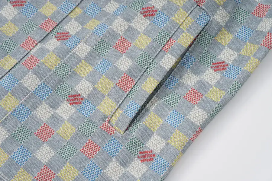 LV | 25ss New Collection Multi Color Denim Bag with Damoflage Pattern