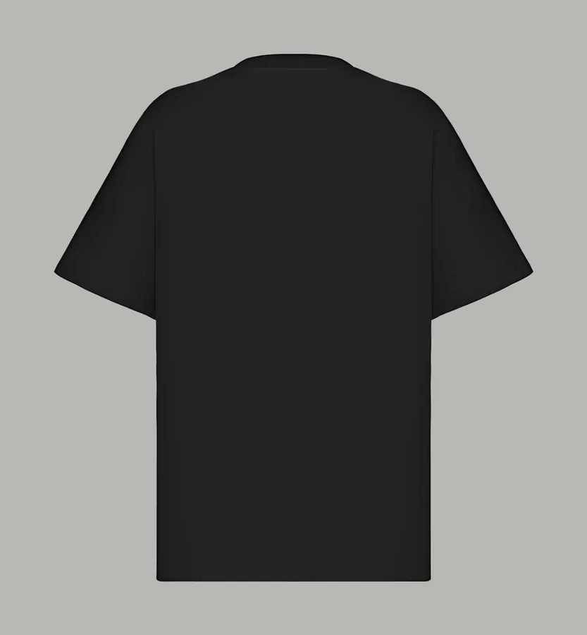 Dolce & Gabbana Classic Letter Grained Logo Print Double Silk Cotton Short Sleeve
