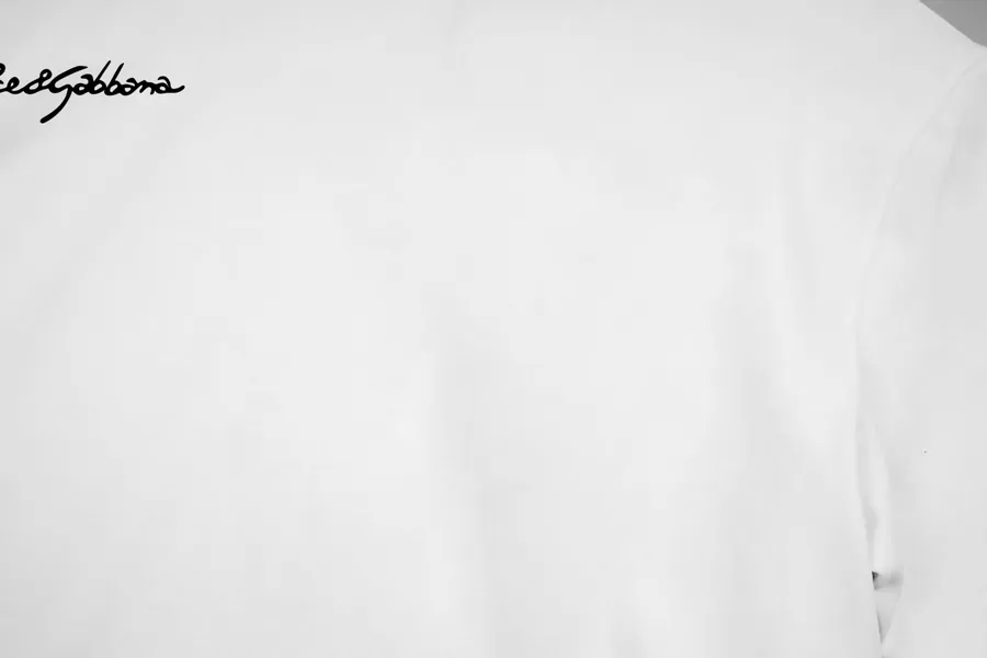 Dolce & Gabbana Classic Lettering Logo Print Cotton Short Sleeve
