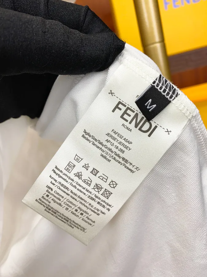 FE&NDI Premium Short Sleeve T Shirt with Triple Stitching
