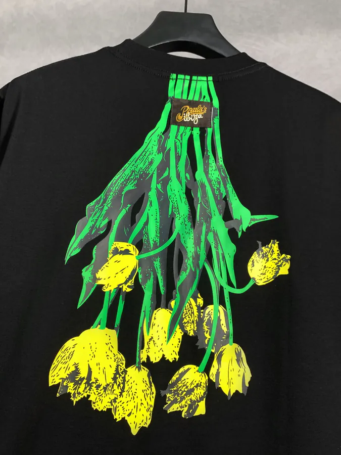 LOEW ROYCE New Collection Tulip Pattern Round Neck T Shirt