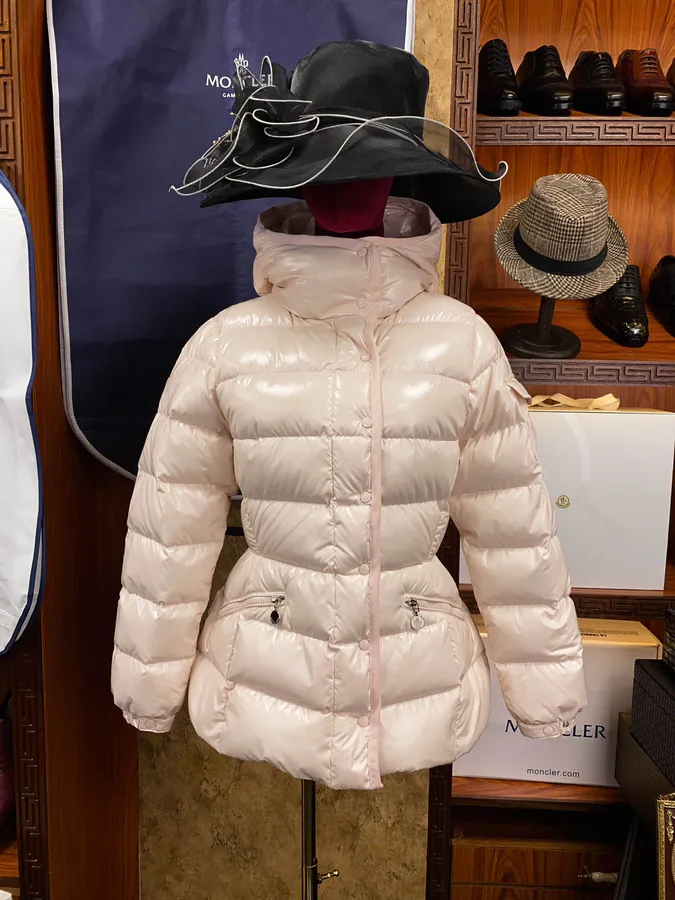 Premium Down Jacket by MON Slim Fit with Waist Cinch