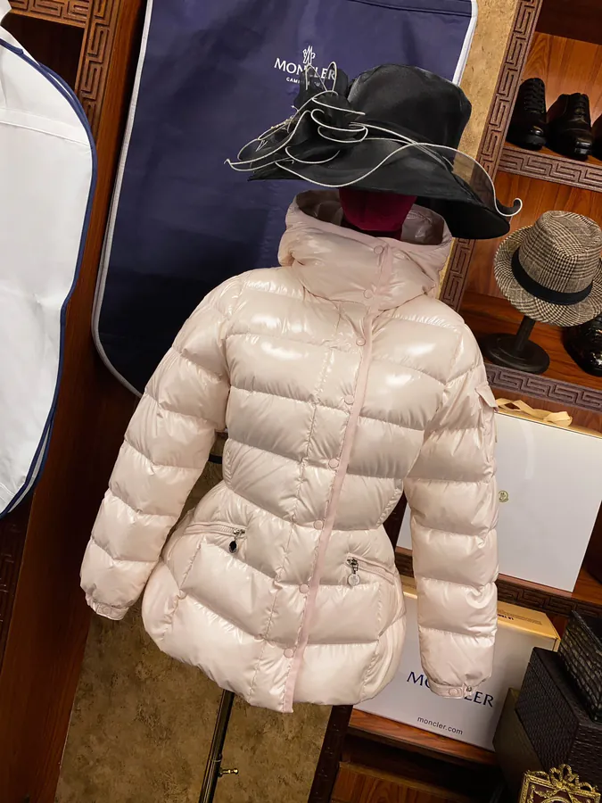 Premium Down Jacket by MON Slim Fit with Waist Cinch