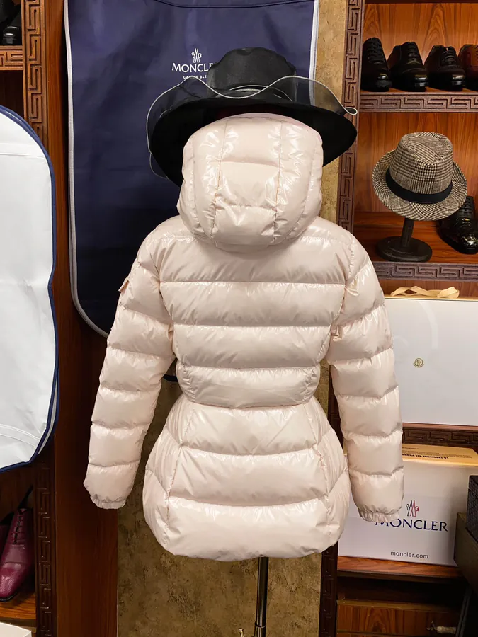 Premium Down Jacket by MON Slim Fit with Waist Cinch