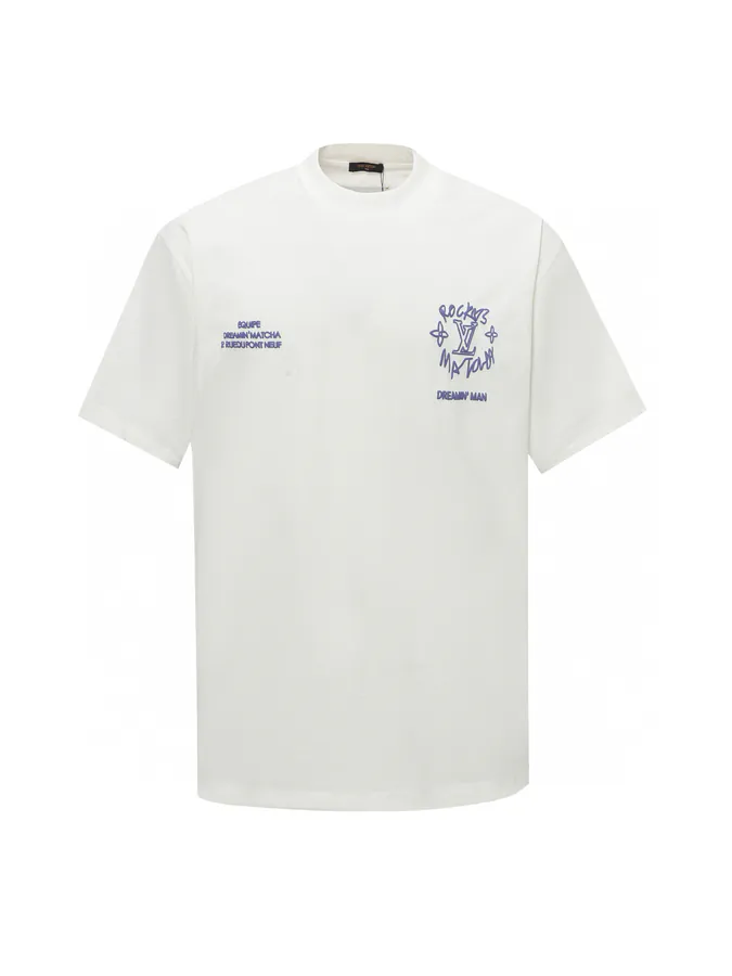 New 1V Dream Slogan Short Sleeve T Shirt