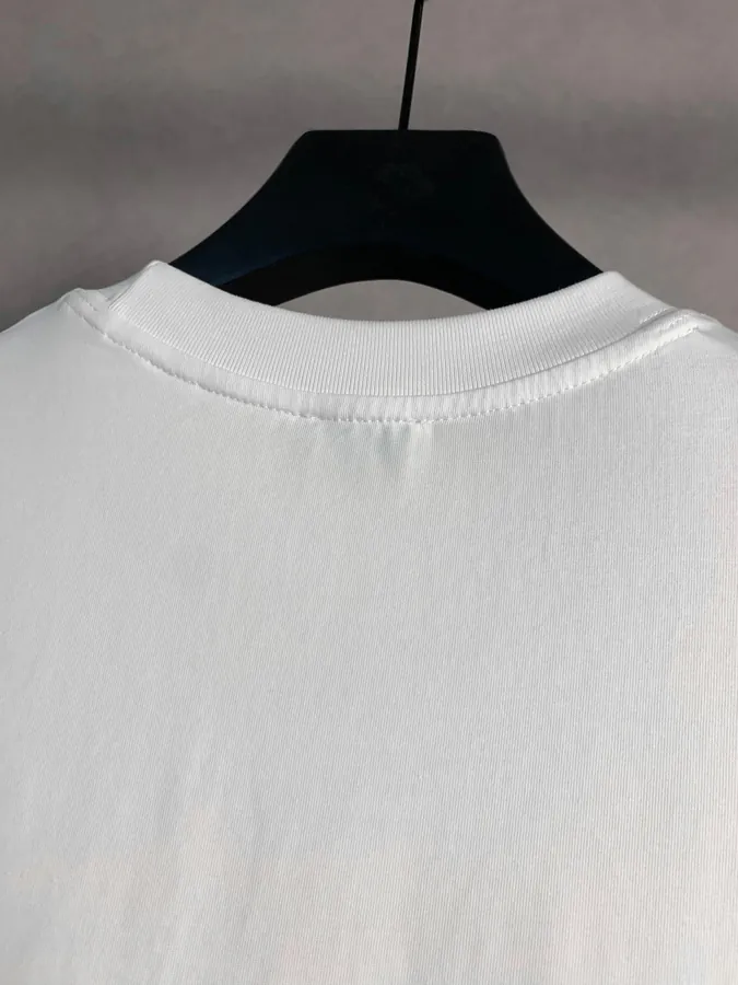 Burberry Barbour Embroidered Round Neck Short Sleeve T Shirt, XS S M L