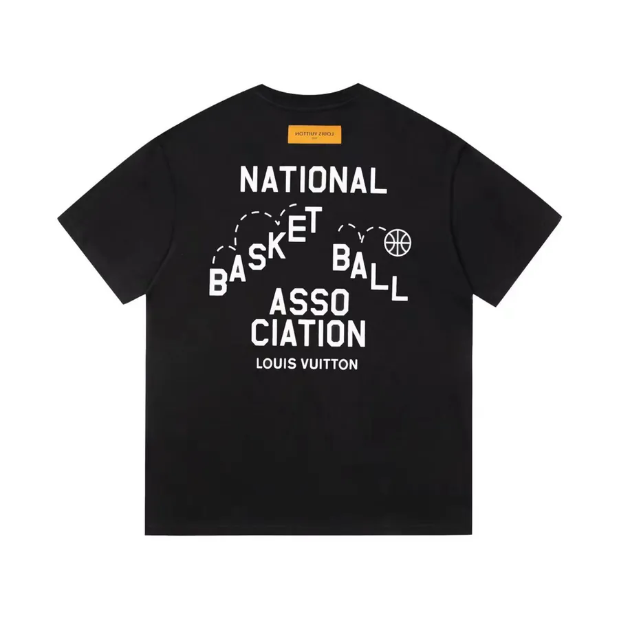 1V Lemaire x NBA Collaborative Logo Print Classic Round Neck T Shirt