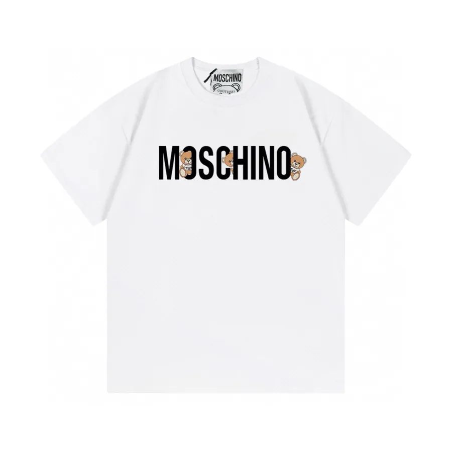 Moschino 2025 New Collection Letter Bear Logo T Shirt