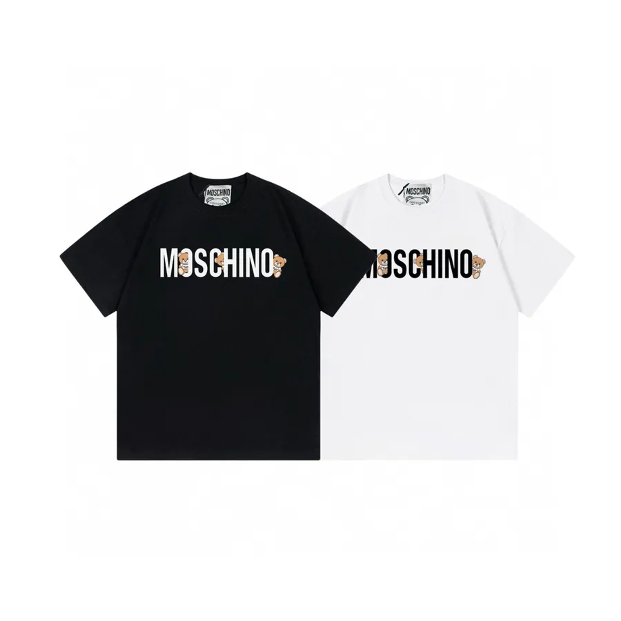 Moschino 2025 New Collection Letter Bear Logo T Shirt